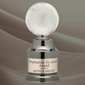 Medium Crystal Globe Award / Black Nickel